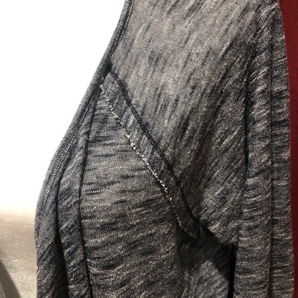 Maurices Gray Monochrome Color Block Cardigan Lightweight Open Front size XS - Picture 3 of 8